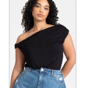 Black Off-Shoulder Top